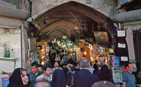 Op de bazaar in Teheran