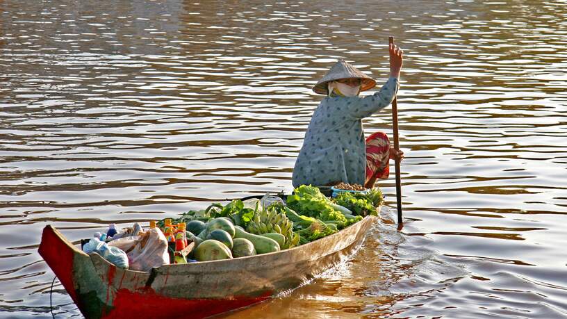 Een hoogtepunt van uw reis in Zuid Vietnam is varen door de Mekong delta.