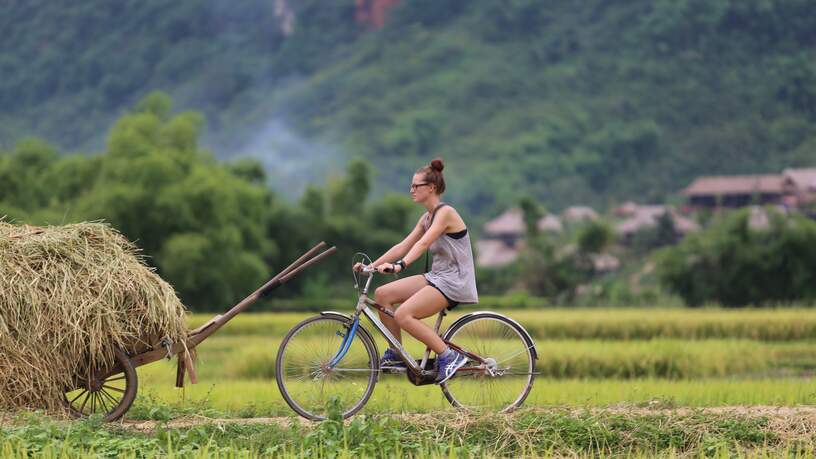 Fietsen in de Mai Chau vallei