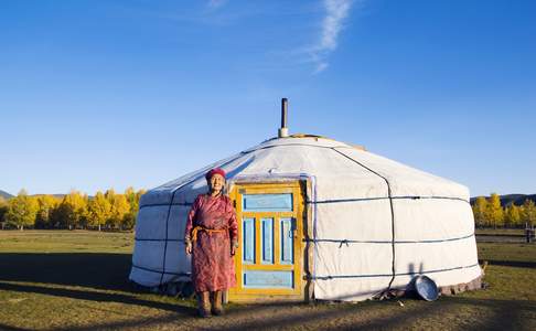 Een nomaden Yurt