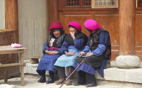 Zhongdian, straatbeeld