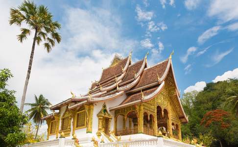 De Haw Pha Bang tempel in het Royal Palace complex in Luang Prabang