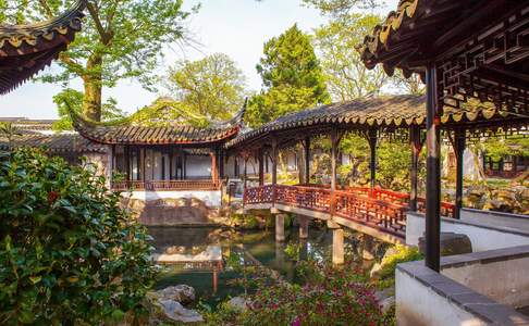 De Zhuozhengyuan tuin in Suzhou