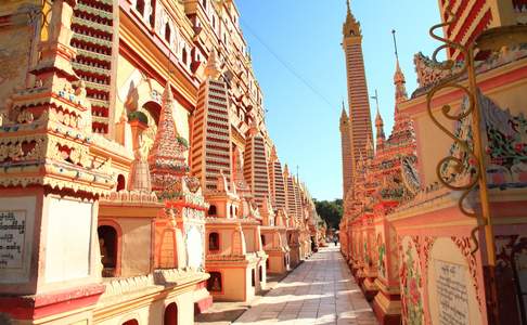 De Thanbuddhay pagode in Monywa