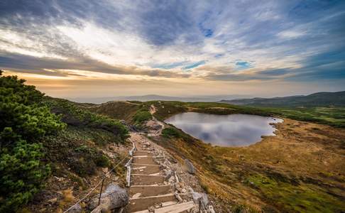 Het Daisetsuzan Nationaal Park op Hokkaido