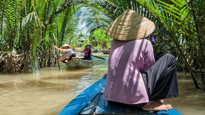Vaar door de Mekong Delta