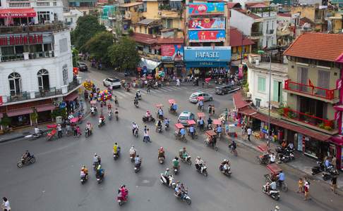 Straatbeeld Hanoi