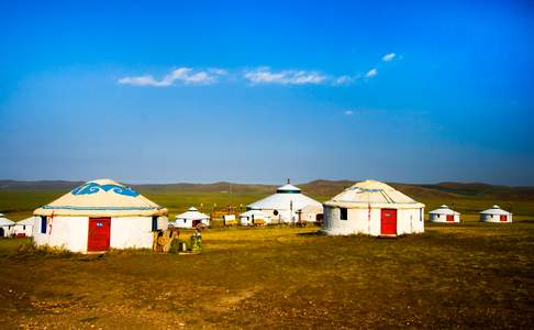 Binnen-Mongolië, yurt camp