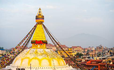 De Bodhnath Stupa in Kathmandu