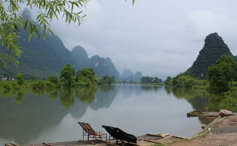 Yangshuo, Yulong, zijtak van Li-rivier