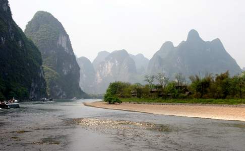 Li-rivier bij Yangshuo en Guilin