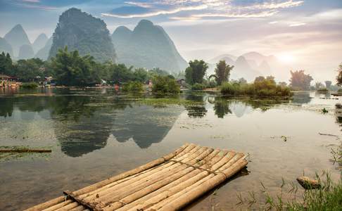 Het karstlandschap van Yangshuo