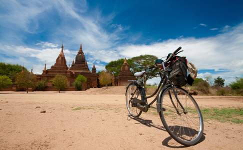 De Bagan tempel vlakte is uitstekende per fiets te verkennen