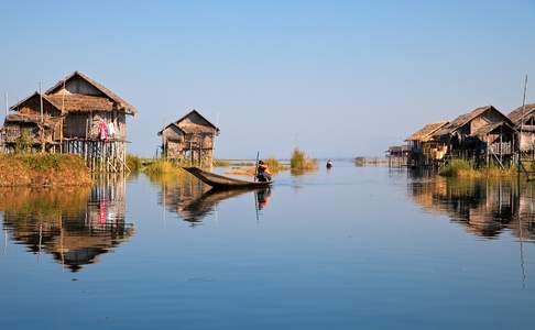 Het leven op het Inle meer