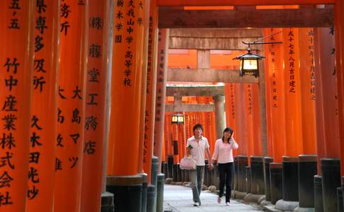 De Fushimi Inari Tempel in Kyoto