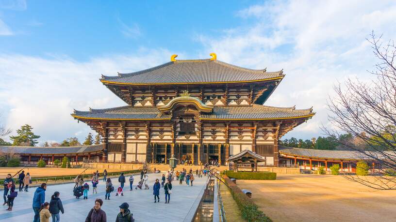De Todaiji's main hall in Nara
