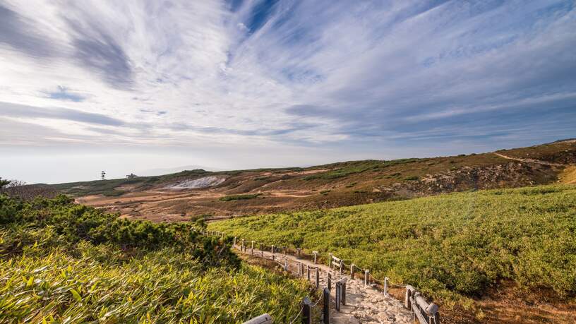 Het Daisetsuzan Nationaal Park op Hokkaido