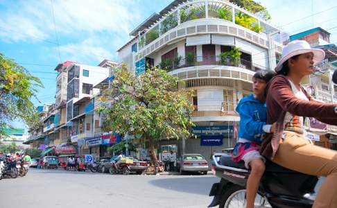 Straatbeeld Phom Penh