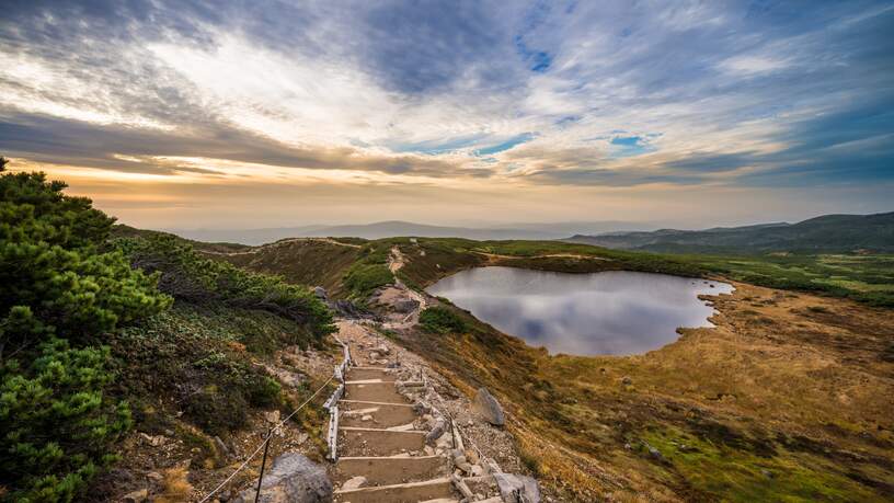 Het Daisetsuzan Nationaal Park op Hokkaido