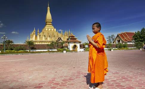 De Phha That Luang tempel, Vientiane