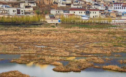 Tibetaans klooster in Zhongdian