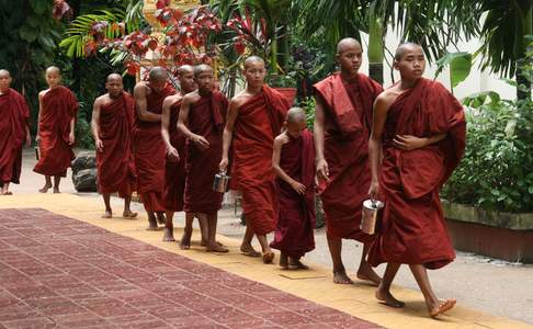 Het Kalaywa klooster in Yangon