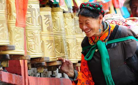 Tibet: gebedsmolens