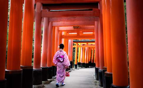 De Fushimi-inari shrine in Kyoto