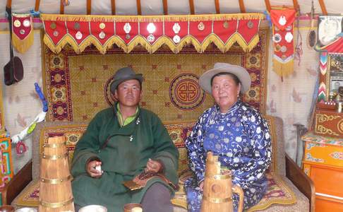 Te gast bij een Mongoolse famile