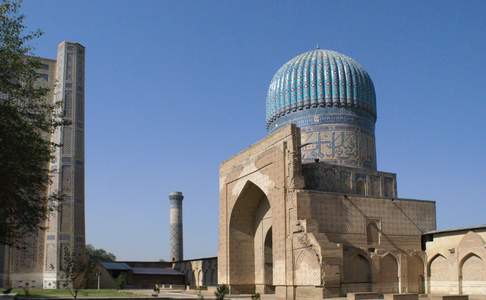De Bibi Khanum Moskee in Smarkand